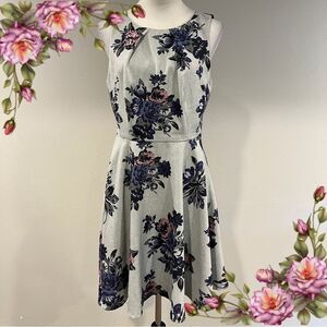 Elle Floral‎ Sleeveless fit & flare mini Dress size 10